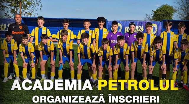 Academia Petrolul organizează înscrieri pentru copiii născuți în perioada 2012 - 2021