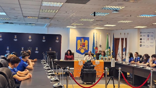 Echipa BraveBots în vizită la Primăria Municipiului Ploiești