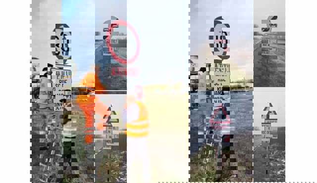 Un nou tip de panou de avertizare apare în apropierea frontierelor