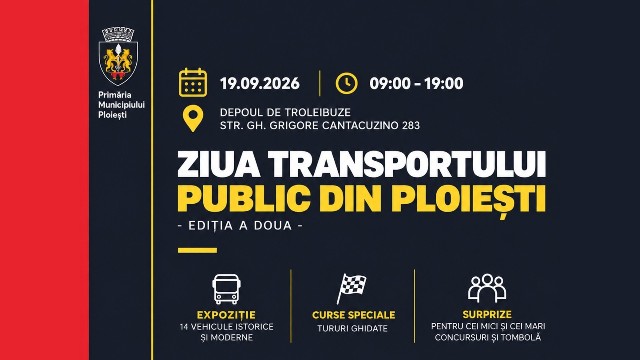 Ziua Transportului Public la Ploiești: Depoul de Troleibuze își deschide porțile pentru public
