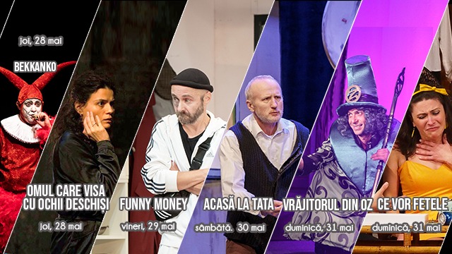 Spectacolele Teatrului „Toma Caragiu”, în perioada 25 – 31 mai 2026