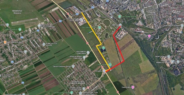 Drum de legătură între Centura Ploieștiului și Parcul Municipal. Cât ar costa varianta care ar debloca sensul giratoriu de la Strejnicu