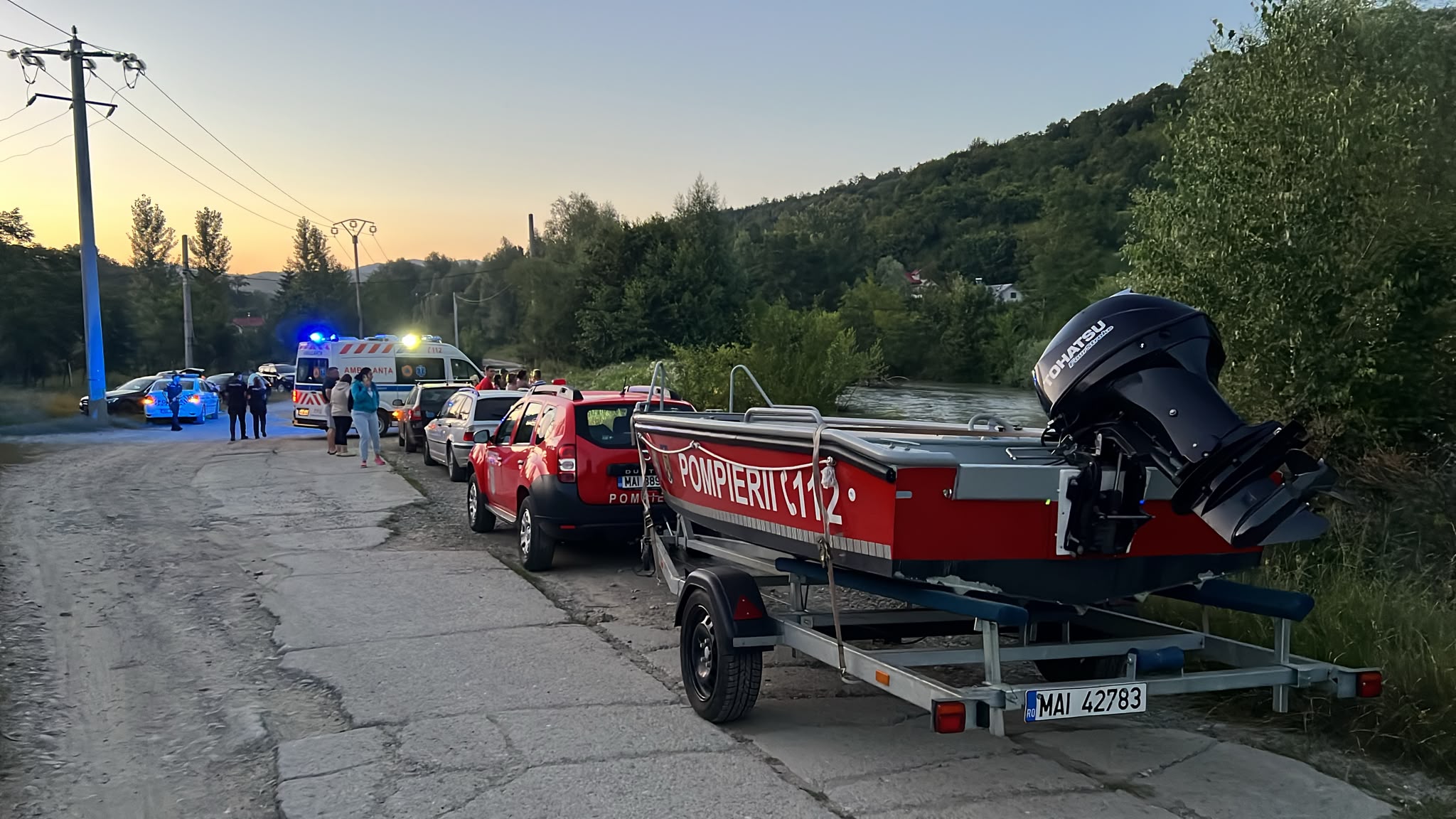Bărbatul luat de apele râului Teleajen a fost găsit decedat