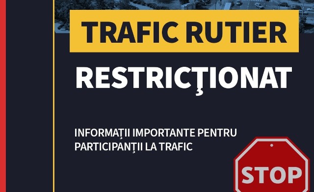 Bulevardul Independenței închis pe ambele sensuri de circulație, duminică, de la Monumentul Vânătorilor - Gara de Sud până la statuia lui Radu Stanian