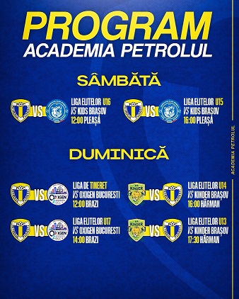 Avem de unde alege. Program generos pentru echipele Petrolului