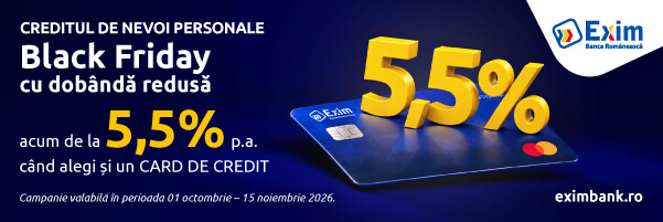 Black Friday cu dobândă redusă la creditul de nevoi personale