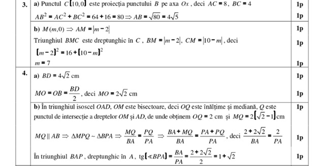 EXAMENE 2026. Rezolvarea subiectelor date marți, la simularea probei la matematică a Evaluării Naționale