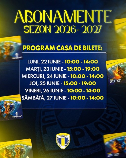 Petrolul pregătește noul sezon. Programul casei de bilete