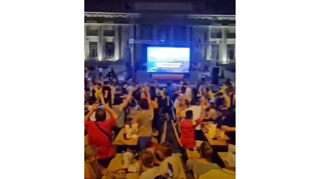 Parcarea din fața Palatului Culturii, închisă pentru evenimentul dedicat finalei Campionatului Mondial de Fotbal