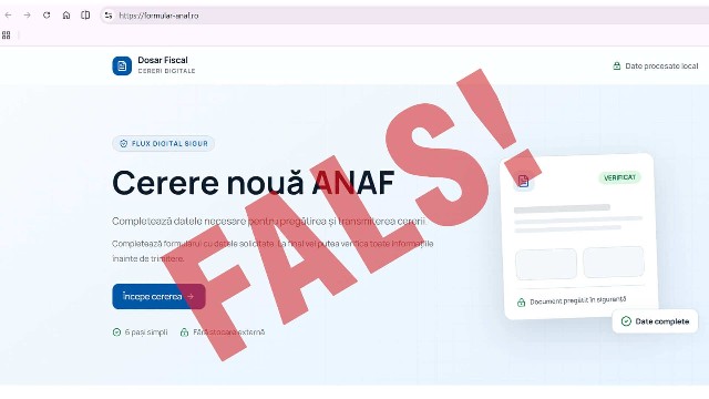 Alertă de fraudă în numele ANAF