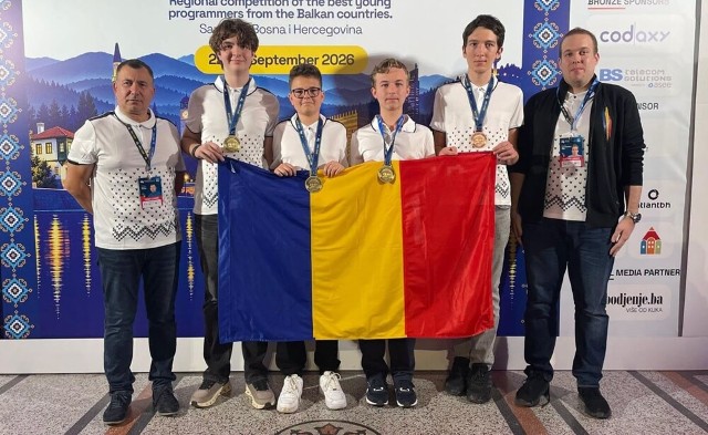 Lotul României, pe locul I la Olimpiada Balcanică de Informatică pentru Juniori: trei medalii de aur și cel mai mare punctaj al competiției