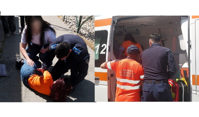 O nouă intervenție, în Prahova, în cazul unei persoane căreia i s-a făcut rău pe stradă. O tânără a leșinat în fața unui magazin din Vălenii de Munte