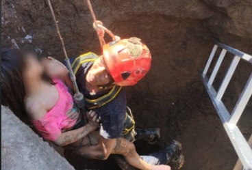 VIDEO 🎦 O fetiță de doar 8 ani a fost salvată după ce a căzut într-o groapă de 8 metri adâncime