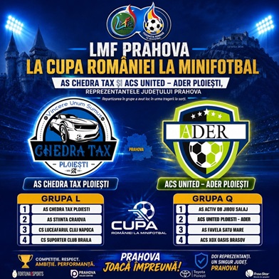 Pe urmele Cupei României la minifotbal. Două formații prahovene implicate