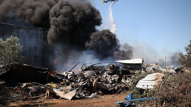 Două elicoptere s-au ciocnit în timp ce interveneau la un incendiu violent, în Grecia