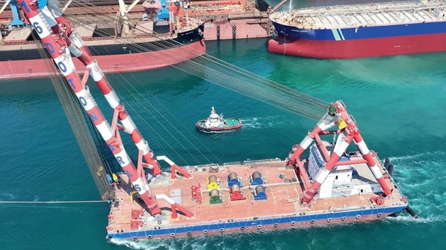 Midia Marine Terminal: Macaraua Anadolu și nava Ataman au ajuns în portul Midia, pentru rafluarea remorcherului scufundat în luna martie