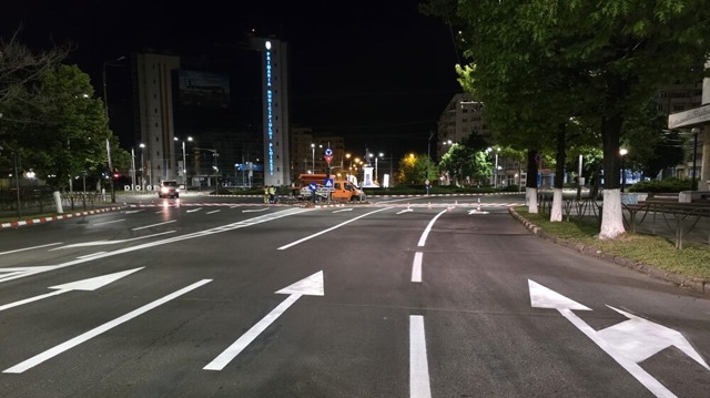 Marcajele din centrul Ploieștiului, refăcute pe cheltuiala organizatorului RoDrift. Când încep lucrările în restul orașului