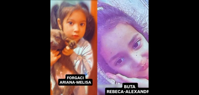 Două fetițe au plecat din curtea locuinței și nu au mai fost găsite