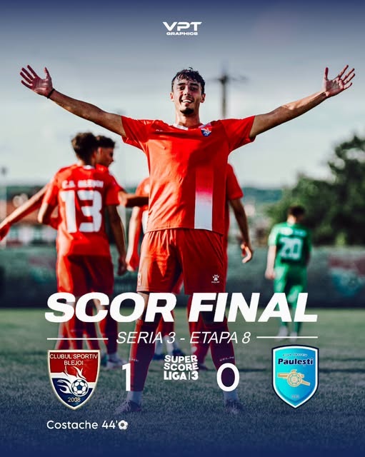 Derbi la limită. CS Blejoi a câștigat duelul cu CS Păulești