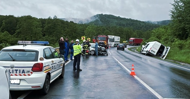 Accident rutier pe DN 1, în zona localității Perșani
