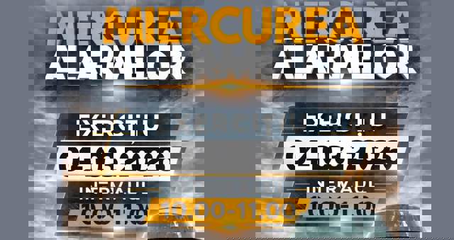 Exercițiu de alarmare publică, miercuri 4 martie