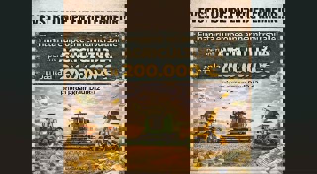 Axă de finanțare pentru fermieri. Ce investiții pot fi susținute cu bani europeni 