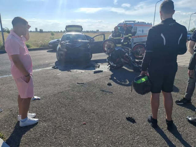 Două persoane rănite într-un accident rutier petrecut în apropiere de Parcul Municipal Vest