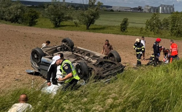 UPDATE. Accident mortal pe DN1, sâmbătă, în Brașov. Un copil de 2 ani a murit și alți trei au fost răniți în impactul produs în timpul unei depășiri