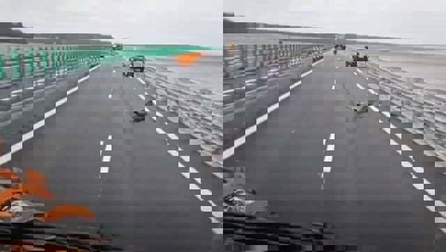 VIDEO 🎦 Accident pe drumul expres Craiova - Pitești, provocat de un șofer care a depășit utilajele de deszăpezire