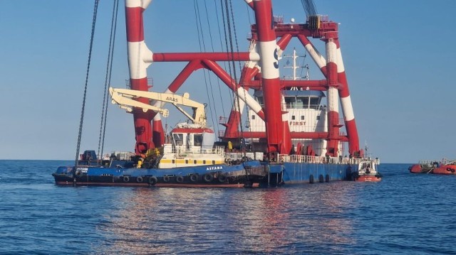 Midia Marine Terminal: Remorcherul a fost ranfluat și adus în Portul Midia