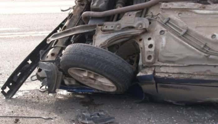 Persoană rănită grav după ce o maşină s-a răsturnat în Telega. E chemat elicopterul SMURD