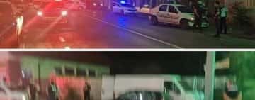 Austriac aflat la volanul unui microbuz, urmărit de polițiști pe străzile Aradului, oprit cu focuri de armă