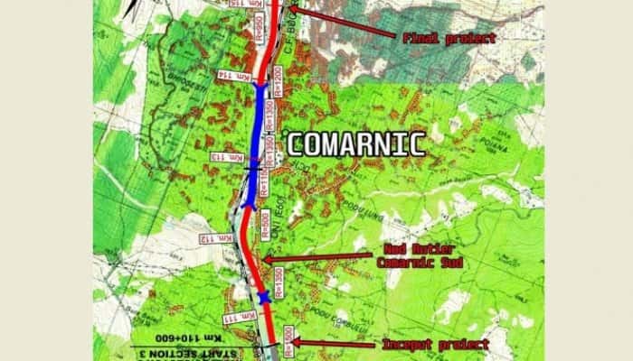 Contractul pentru realizarea centurii orașului Comarnic, prima bucată de autostradă de pe Valea Prahovei, a fost scos la licitație