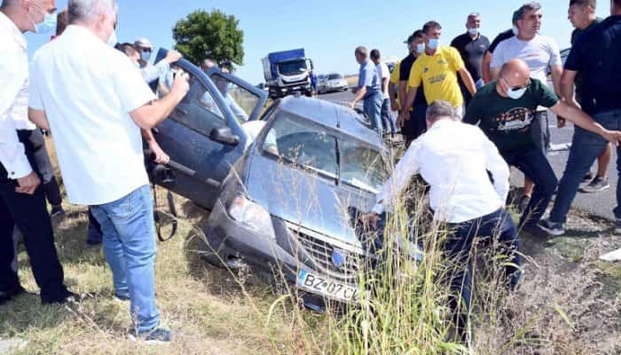 Ministrul Agriculturii, Adrian Oros a sărit în ajutorul victimelor unui accident rutier petrecut în județul Buzău