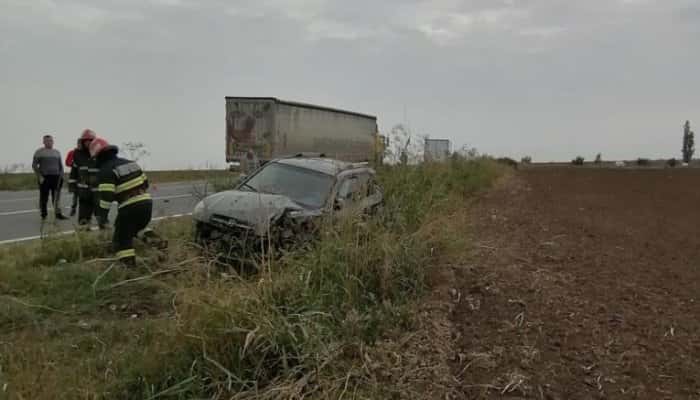 FOTO | Persoană rănită într-un accident rutier petrecut pe DN1D, în Prahova