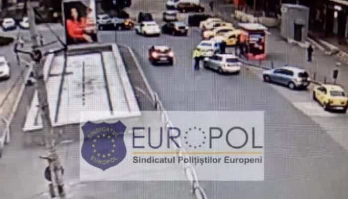 VIDEO - Polițist lovit cu mașina de un șofer pe care l-a atenționat. Europol: "Individul este beizadeaua unei persoane din Secretariatul General al Guvernului"