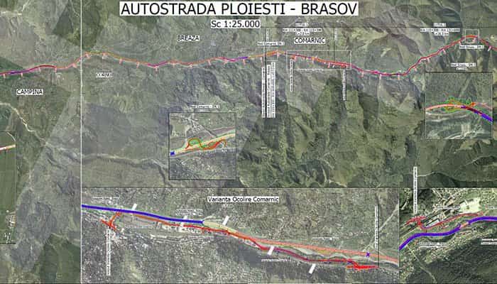 Licitația pentru proiectarea A3 Comarnic – Brașov a fost finalizată