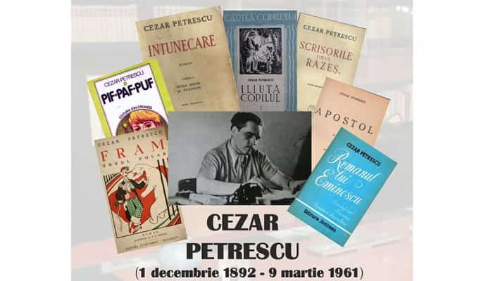 Medalion comemorativ - „Cezar Petrescu, portret de scriitor”