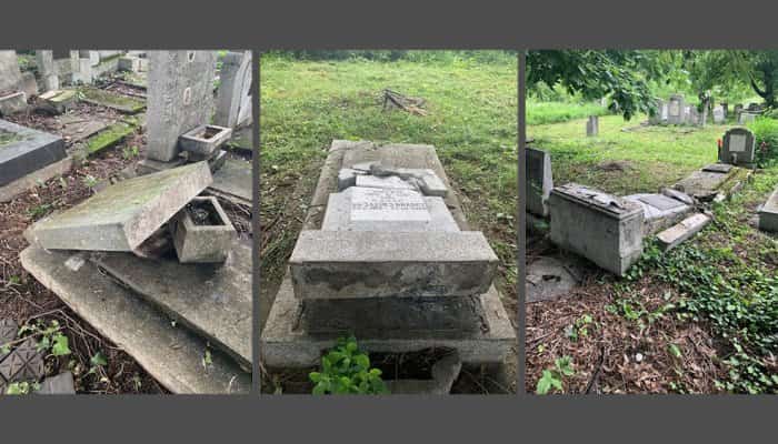 Cimitirul evreiesc din Ploiești a fost vandalizat. Aproape 20 de pietre funerare au fost dărâmate sau distruse