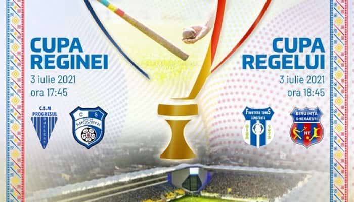 Cupa Reginei si Cupa Regelui la oină pe stadionul Ilie Oană