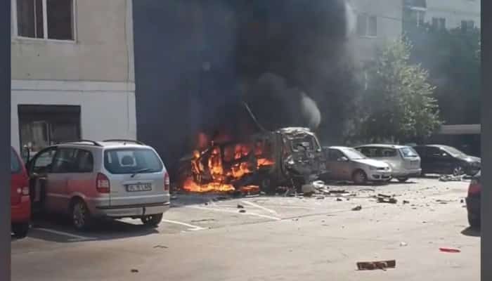 Bilanțul distrugerilor după explozia de la Râmnicu Vâlcea: trei persoane rănite, 17 mașini avariate și apartamente afectate în trei blocuri