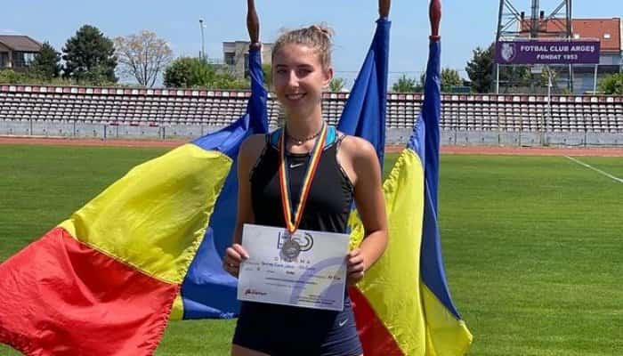 Atleta Teodora Iancu a devenit vicecampioană națională la aruncarea suliței