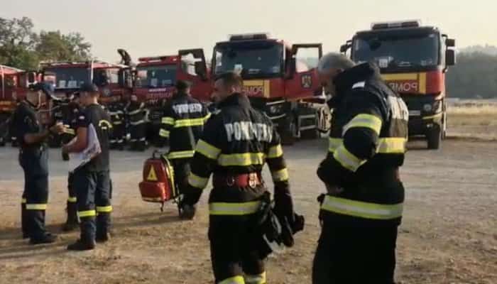 pomieri romani detasati grecia incendii vegetatie