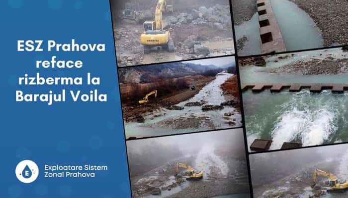 COMUNICAT DE PRESĂ: ESZ Prahova reface rizberma la Barajul Voila