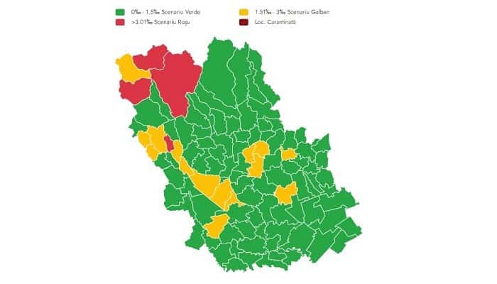 Rata infectărilor a trecut de 4 la mie la Sinaia și Valea Doftanei. Situația în localitățile din Prahova, la 12 ianuarie