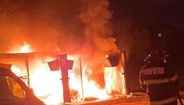 PLOIEȘTI: Un incendiu declanșat intenționat a afectat sediul Vodafone. Abonații din municipiu și alte localități ale județului, fără televiziune și internet