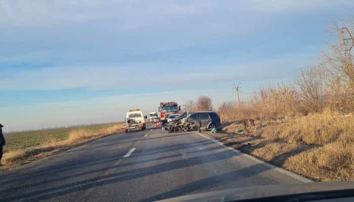 FOTO - Accident pe DN 1B Ploiești - Buzău, la Loloiasca