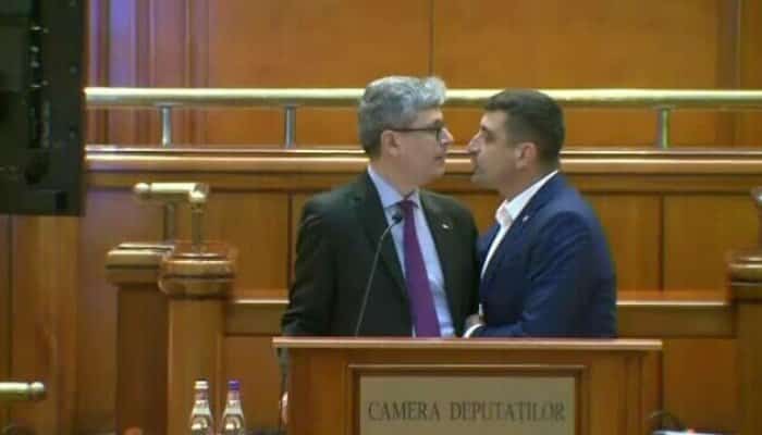 Dosar penal după ce George Simion l-a agresat în Parlament pe Virgil Popescu