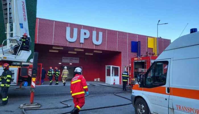 Incendiu la Unitatea de Primiri Urgenţe a Spitalului "Bagdasar Arseni" din Bucureşti
