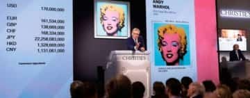 Un portret al lui Marilyn Monroe a fost vândut la licitaţie pentru 195 de milioane de dolari